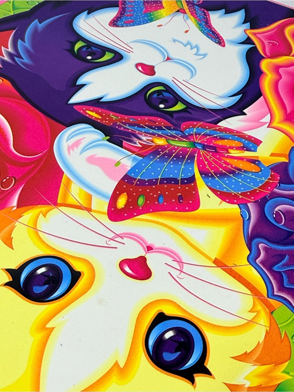 VTG Lisa Frank Kittens and Butterflies Tin only 10.5”x12” *READ - Picture 13 of 16